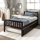 thumbnail image 2 of Cama doble con trundle, marco de cama de plataforma con cabecera y pie, para dormitorio pequeño espacio de vida, no se necesita muelle de caja, 2 of 6