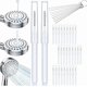 thumbnail image 1 of Cepillos limpiadores ducha 10 uds herramienta rincones pequeños accesorio baño antical, 1 of 8