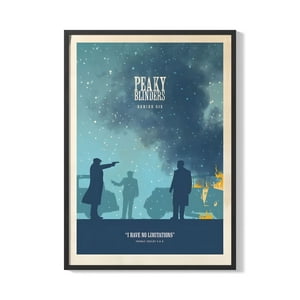 Creango - Cuadro Poster Enmarcado Peaky Blinders Decorativo