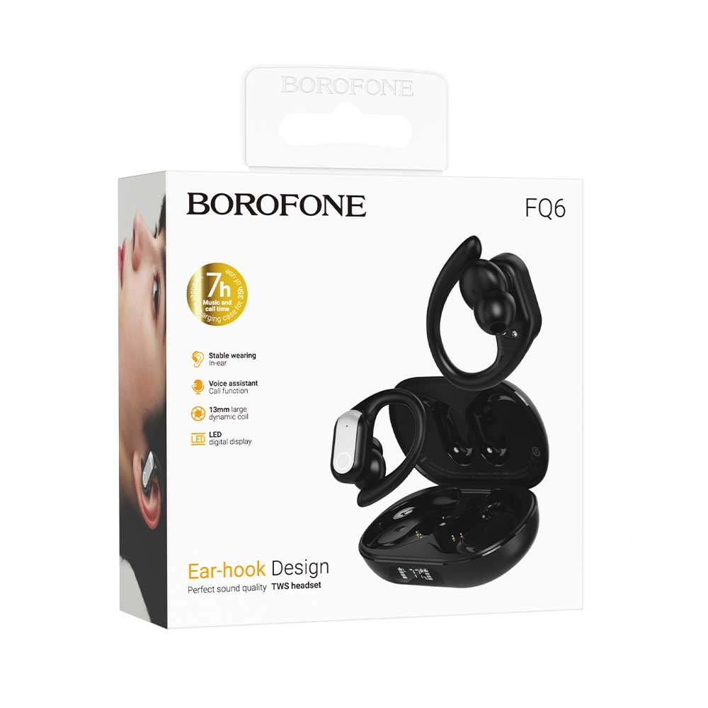 Audífonos Inalámbricos Borofone Fq6 Color Negro