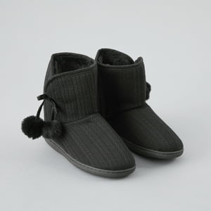 Bota Tejida Y Fur Flores Mujer 33790-2