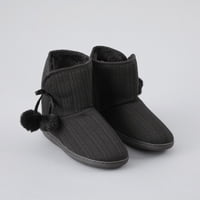 Bota Tejida Y Fur Flores Mujer 33790-2