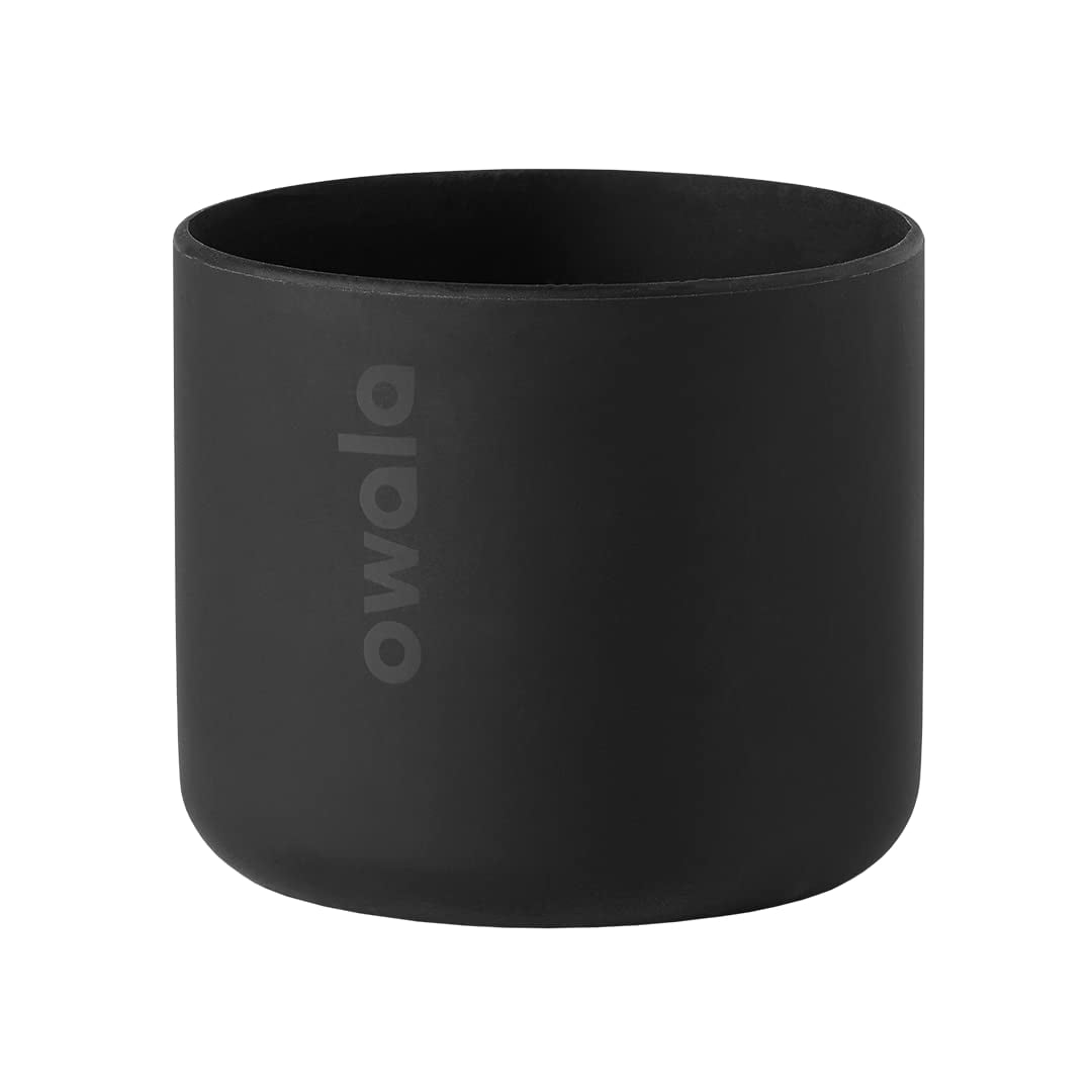 Botella De Agua Boot Owala De Silicona Antideslizante De 32 Ml, Color Negro