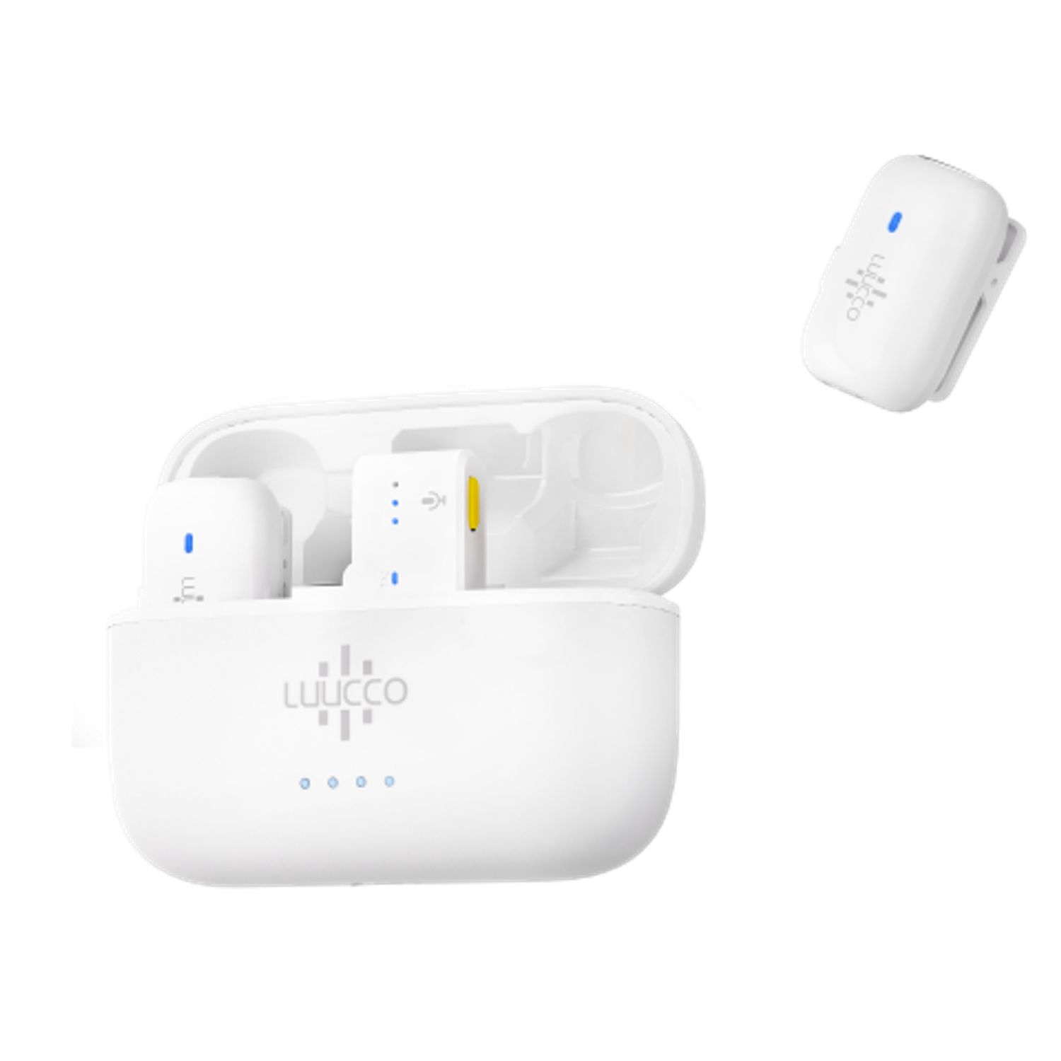 Luucco - Microfono Lavalier Wireless Minipods Blanco