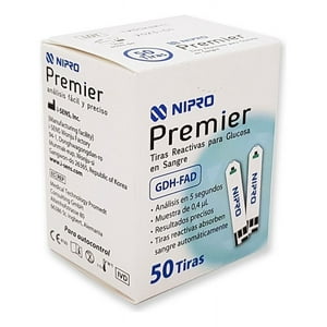 Nipro - 50 Tiras Reactivas - Cintas Premier