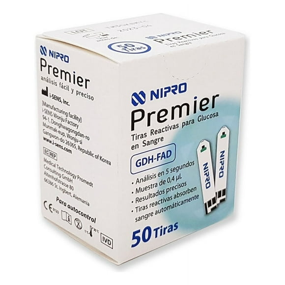 50 Tiras Reactivas - Cintas Premier