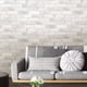thumbnail image 2 of Papel tapiz NuWallpaper Loft Brick autoadherible blanco, 2 of 7