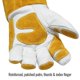 thumbnail image 2 of Guantes de soldadura Black Stallion talla pequeña color beige de cuero de vaca, 2 of 4