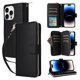 thumbnail image 3 of Funda Cartera con Cremallera y Correa para iPhone 14 Pro Soporte y Tarjetero Negro, 3 of 6