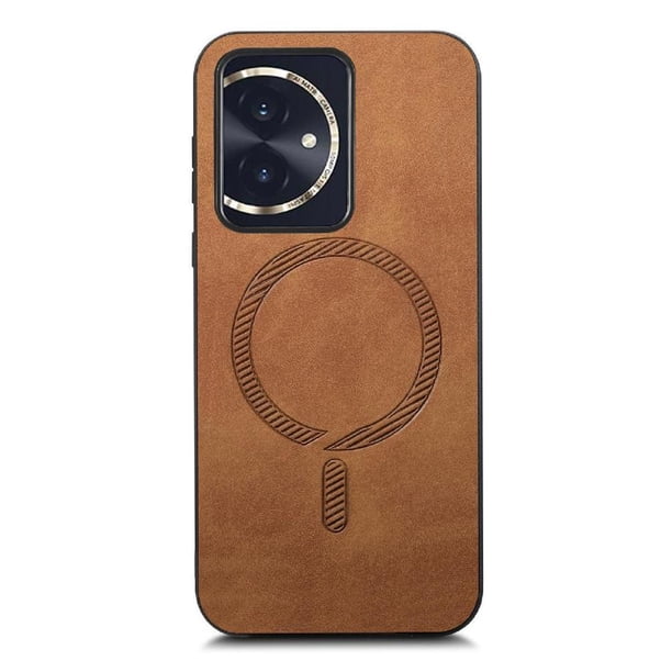 Magnetic Slim Case for Honor 100 with Camera Guard & Anti-Scratch Back Brown