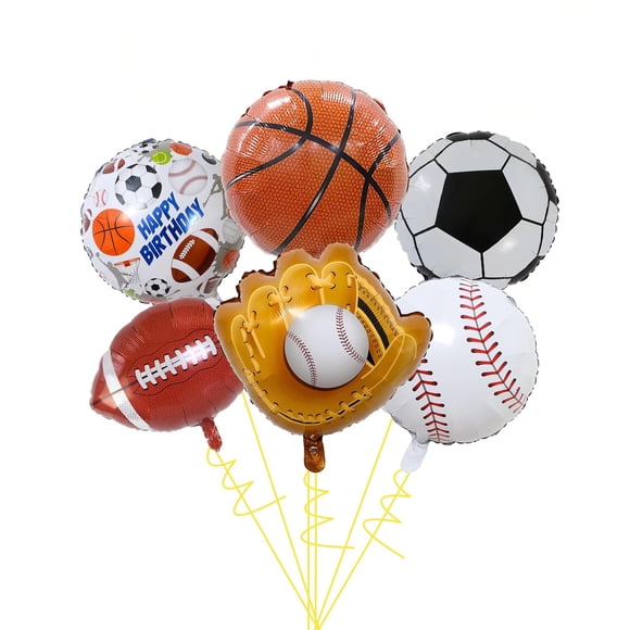 Globos Deportivos MMBALLON - Set de 6 para Decoración de Cumpleaños