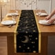thumbnail image 2 of Camino de mesa para decoración de cocina, largo corredor de poliéster para decoración de fiestas de cocina y comedor dorado 13x82.7 pulgadas, 2 of 6