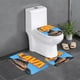thumbnail image 1 of Lava Juego de 3 alfombras de baño de coral fleece: tapete de baño + alfombra de inodoro en forma de U + funda de tapa de inodoro en forma de O, 1 of 6
