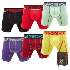 Giovacchino - Pack De 6 Boxer Medio Algodón Hombre Con Bolso Regalo
