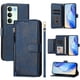 thumbnail image 1 of FOXDOCK Funda Tipo Cartera para Tecno Camon 40 Pro 4G Cuero PU con Cremallera y Correa de Muñeca, Ranuras para Tarjetas, Soporte Plegable, Cierre Magnético, 1 of 5