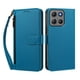 thumbnail image 1 of Funda Tipo Billetera para Motorola Moto G17 4G/G17 Power 4G con Soporte y Bolsillo con Cierre Azul, 1 of 1