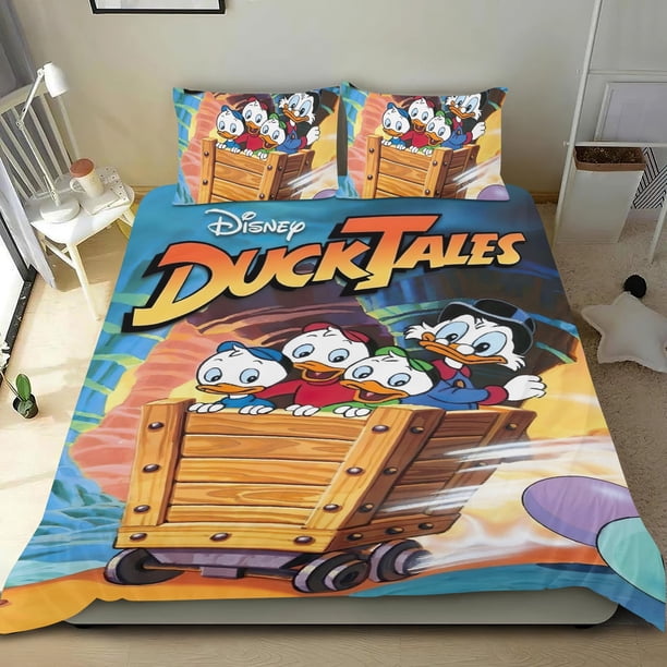 PatoAventuras Conjunto de sábanas temático, trío de piezas, cómodo y amigable con la piel, diseño único, regalo de decoración para el hogar para familiares, amigos y fans,173cm *218cm