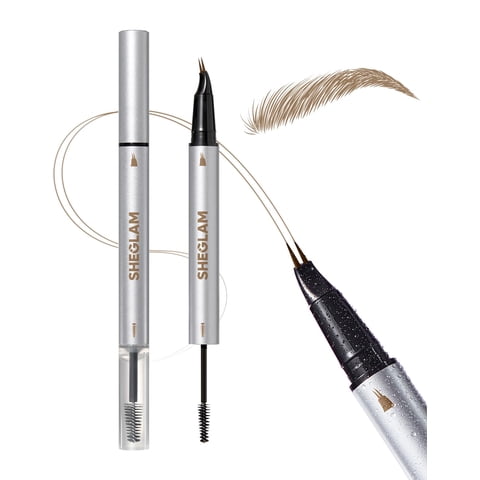 Bolígrafo Para Cejas Sheglam Real Flow Laminating Blonde Con Diseño 2 En 1