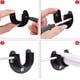 thumbnail image 4 of Soporte de pared de acero inoxidable de 25 mm/1 pulgada con forma de U para perchero, barra para cortina de ducha, armario, brida de tubo (dos piezas), 4 of 7