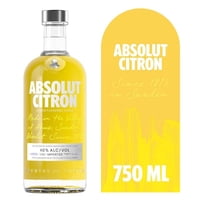 Vodka Citron Lemon Flavored 40° Botella 750 Cc Absolut