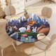 thumbnail image 4 of La vida secreta de tus mascotas-theme Fitted Round Tablecloths Elastic Edged Table Covers Waterproof Table Cloth for Kitchen Holiday Party Tables Decor 150cm, 4 of 6
