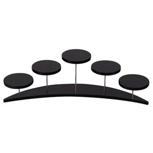 Bothyi - Soporte Acrílico Para Cupcakes De 5 Niveles, Soporte Para Exhibición De Postres, Soporte Para Fiestas, Negro