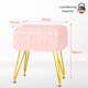 thumbnail image 5 of Taburete de tocador con almacenamiento MOOWIND Soft Otoman rosa, 5 of 8
