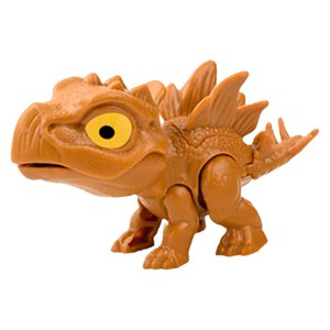 Magideal - Dinosaurio Juguete Figura De Acción Creativa Con Las Flexible Tricky Mano Animal Marioneta De Mano Para Regalos , Estegosaurio Marrón