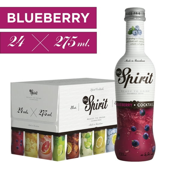Pack MG Spirit Blueberry Botella 24 x 275cc