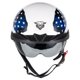 thumbnail image 3 of Casco VCOROS VHF04 Media Cara con Visera Solar Certificado DOT, 3 of 9