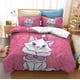 thumbnail image 1 of 3D Print Cartoon Marie Cat Bedding Set children Girl Duvet Cover Sets with Pillowcase Bedclothes Cat Duvet Cover Set Bed Sheets, 1 of 5