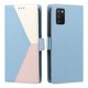 thumbnail image 4 of Cartera para Samsung Galaxy A02s en PU Tricolor, Funda con Solapa, Azul Claro, 4 of 6