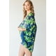 thumbnail image 5 of Kimono Ligero con Estampado Floral y Rayas Azul Marino, 5 of 5