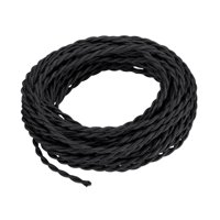 Ioensy - Cable De Luz Colgante Retro De 5 M, Cable De Lámpara Diy Para Sala De Estar, Dormitorio, Negro