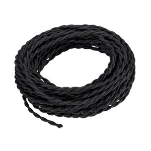 Ioensy - Cable De Luz Colgante Retro De 5 M, Cable De Lámpara Diy Para Sala De Estar, Dormitorio, Negro