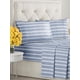 thumbnail image 2 of Juego de sábanas CGK Unlimited King Size Blue Stripes, 2 of 8