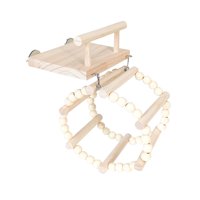 Magideal - Percha De Madera Para Loros Y Pájaros, Soporte Para Colgar En Jaula, Juguete Para Jaula De Pájaros, Emocionante Diversión Para Masticar Para Hámster, Soporte De Ejercicio