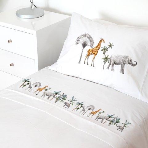 Tuyo Print - Juego De Sábanas 1,5 Pl Africa