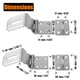 thumbnail image 2 of Cerrojo De Seguridad Angular Para Puerta De Acero Inoxidable Paquete De 2, 2 of 5