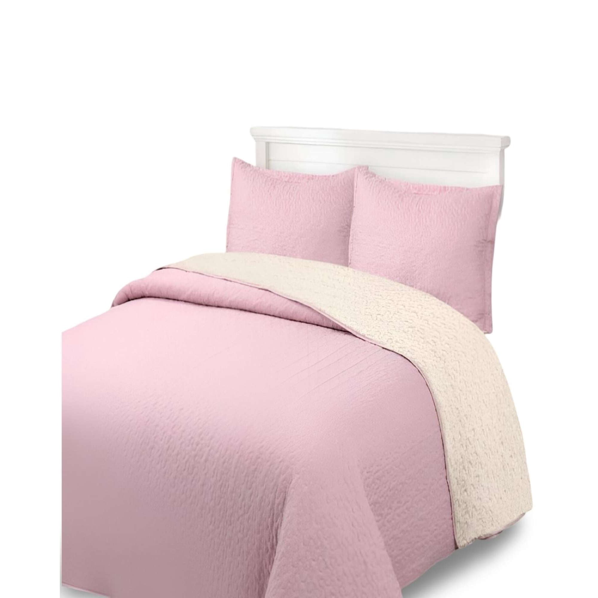 Genérico - Cubrecama Quilt Sherpa 2 Plazas 230x250 19