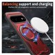 thumbnail image 2 of Para Google Pixel 11 / Pixel 11 Pro Funda con Soporte de Anillo en O Magnético Invisible, Funda de Teléfono a Prueba de Golpes, Rojo, 2 of 6