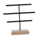 thumbnail image 1 of Organizador De Pendientes Con Base De Madera Estable, Organizador De Joyas Para Colgar, Color Negro, 1 of 5