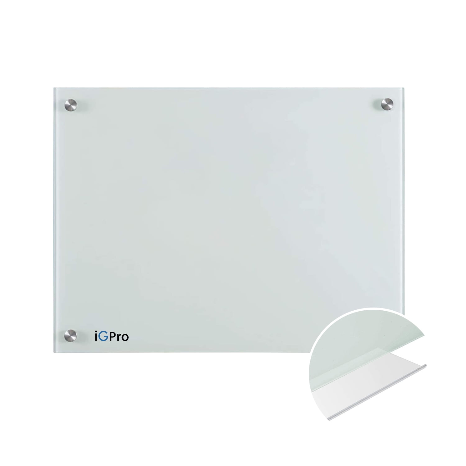 Igpro - Pizarra «glass Pro» Vidrio Temperado Blanco De 60x90cm 4mm