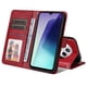 thumbnail image 5 of Funda Billetera para Xiaomi Redmi 14C 4G con Porta Tarjetas y Soporte Ajustable Rojo, 5 of 5