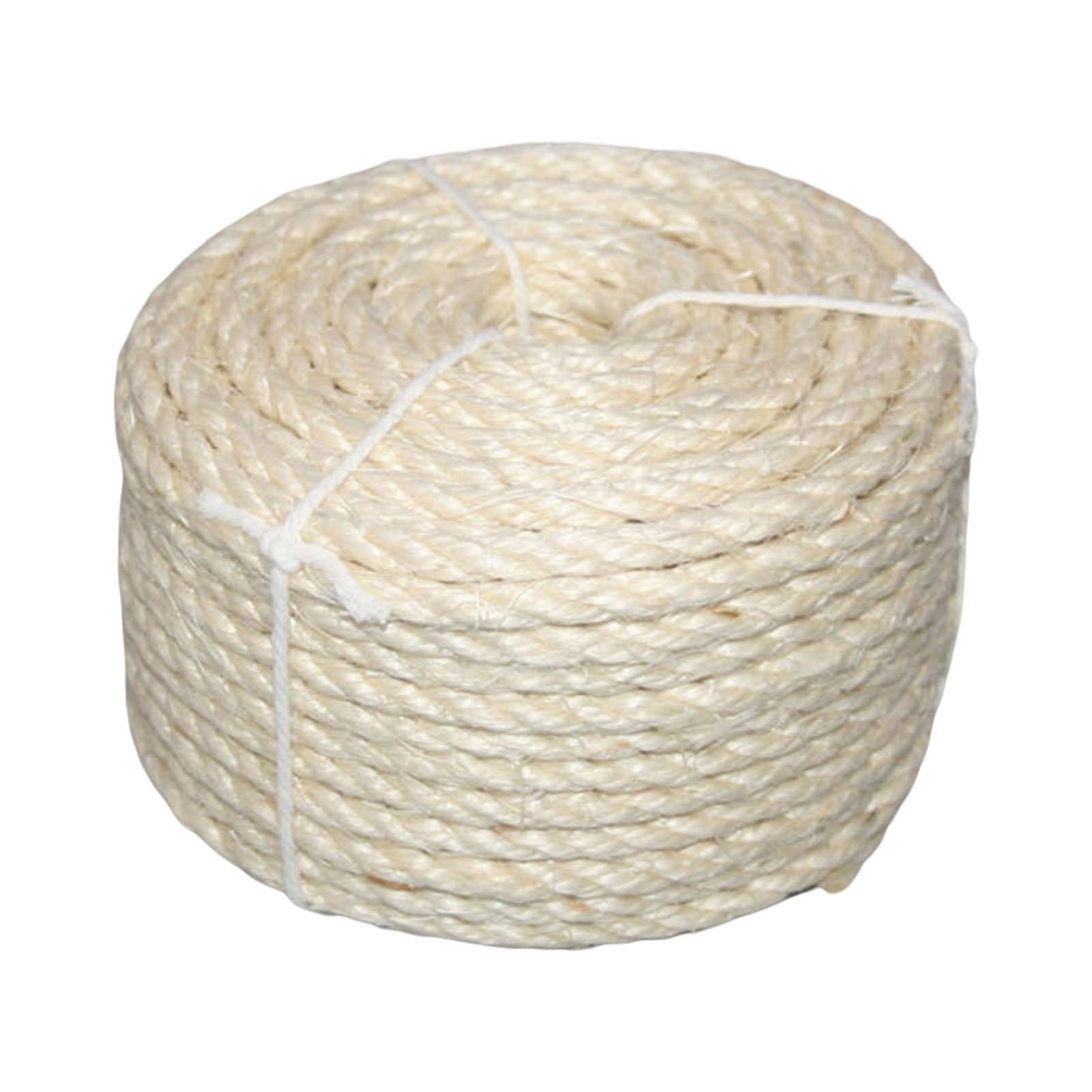 Magideal - Cuerda De Sisal, Cuerda De Cáñamo Para Bricolaje, Jardinería, Cuerda De Reparación De Torres Para Gatos, Poste Rascador Para Gatos, Cuerda De Repuesto 8mm X 15m