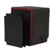thumbnail image 1 of Estuche De Cuero Para Cartas 100+ Fundas Para Tarjetas De Visita Negro Rojo, 1 of 5