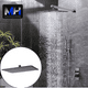 thumbnail image 4 of Brazo Ducha 40cm + Plato Ducha Rectangular Gunmetal 20x30 Cms Kassel, 4 of 5