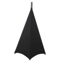 Magideal - Cubierta De Soporte De Universal, Cubiertas De De Dj Flexibles Estirable De Dos Cara/Triple Cara Para Banquetes , Negro 3 Negro 3 Lados