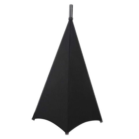 Magideal - Cubierta De Soporte De Universal, Cubiertas De De Dj Flexibles Estirable De Dos Cara/Triple Cara Para Banquetes , Negro 3 Negro 3 Lados