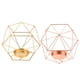 thumbnail image 5 of 2Pcs 3D Geometric Wedding Party Candelero Candelero Gold + Rose Gold, 5 of 5